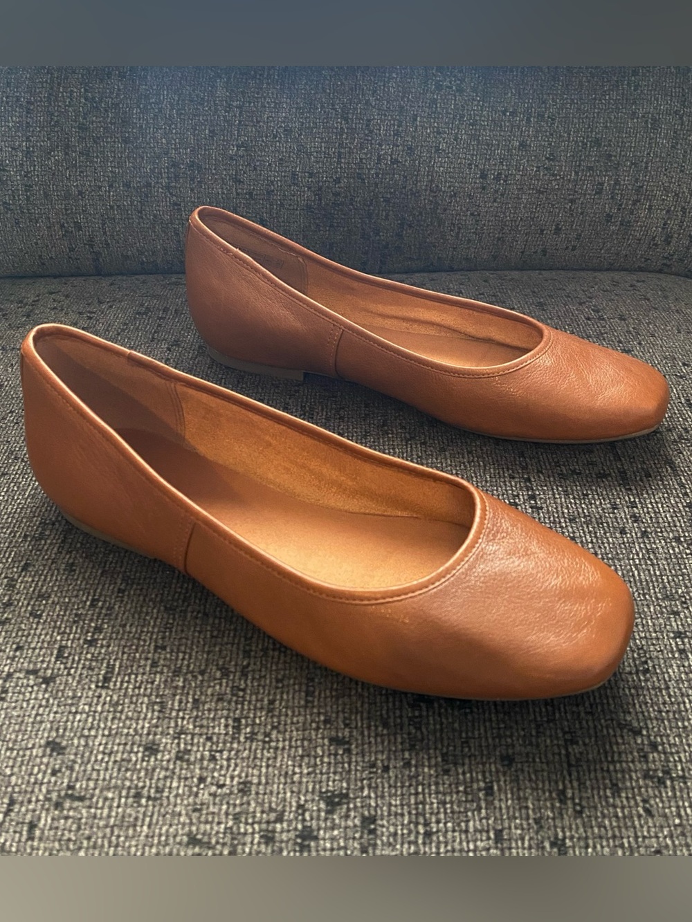 Vionic Orinda Ballet Flats Tan Leather Brown Size 8 Classic READ DESCRIPTION❗️